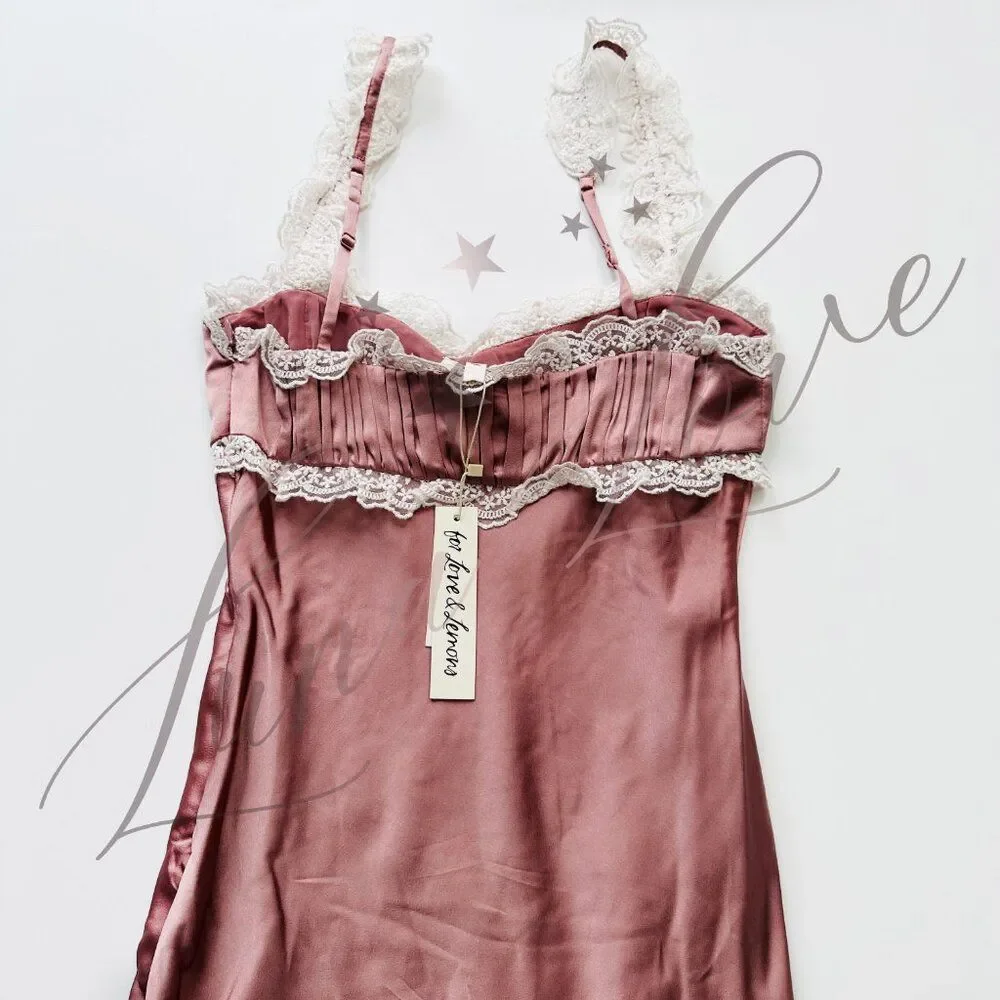 FOR LOVE & LEMONS Chelsea Embroidered Floral Maxi Dress NWT! - Picture 11 of 14